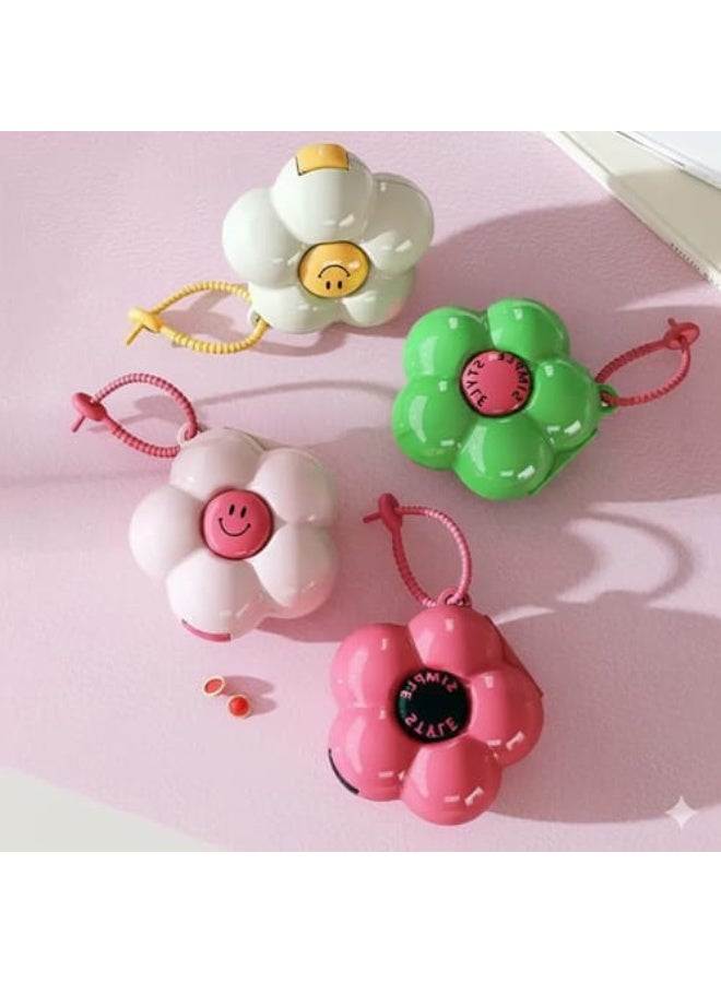 منظم حبوب وأدوية محمول بتصميم عصري ومبهج على شكل "وردة" أو "زهرة"، وهو مثالي للأشخاص الذين يبحثون عن وسيلة عملية وأنيقة لتنظيم أدويتهم اليومية أو المكملات الغذائية - Image 1